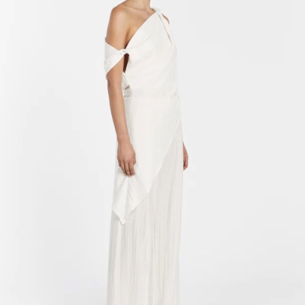 NWT DISSH JOLIE CREAM MARLE DRAWSTRING PANT (US 2) - Picture 2 of 7